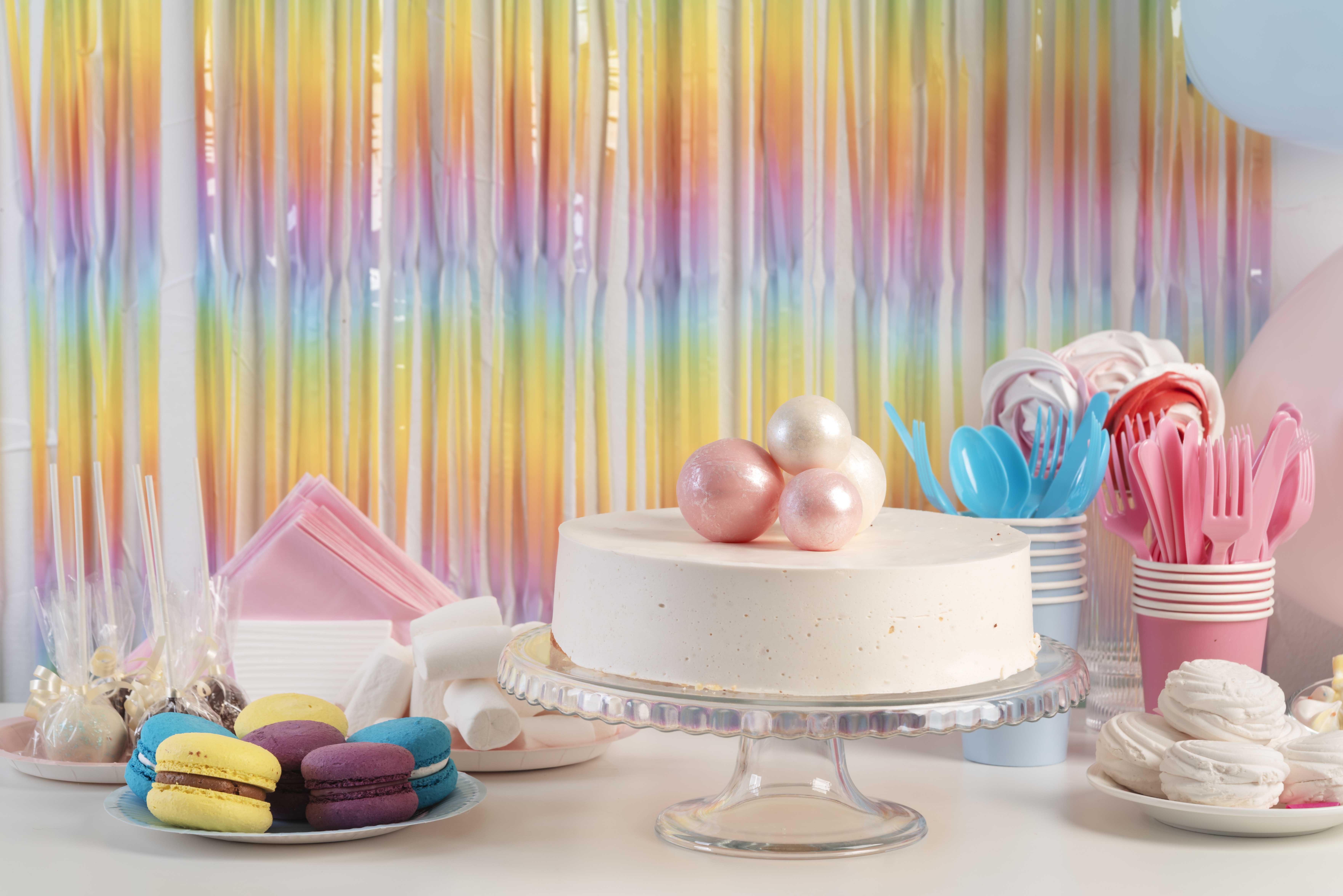 ديكور حفلة بالوان مشرقة